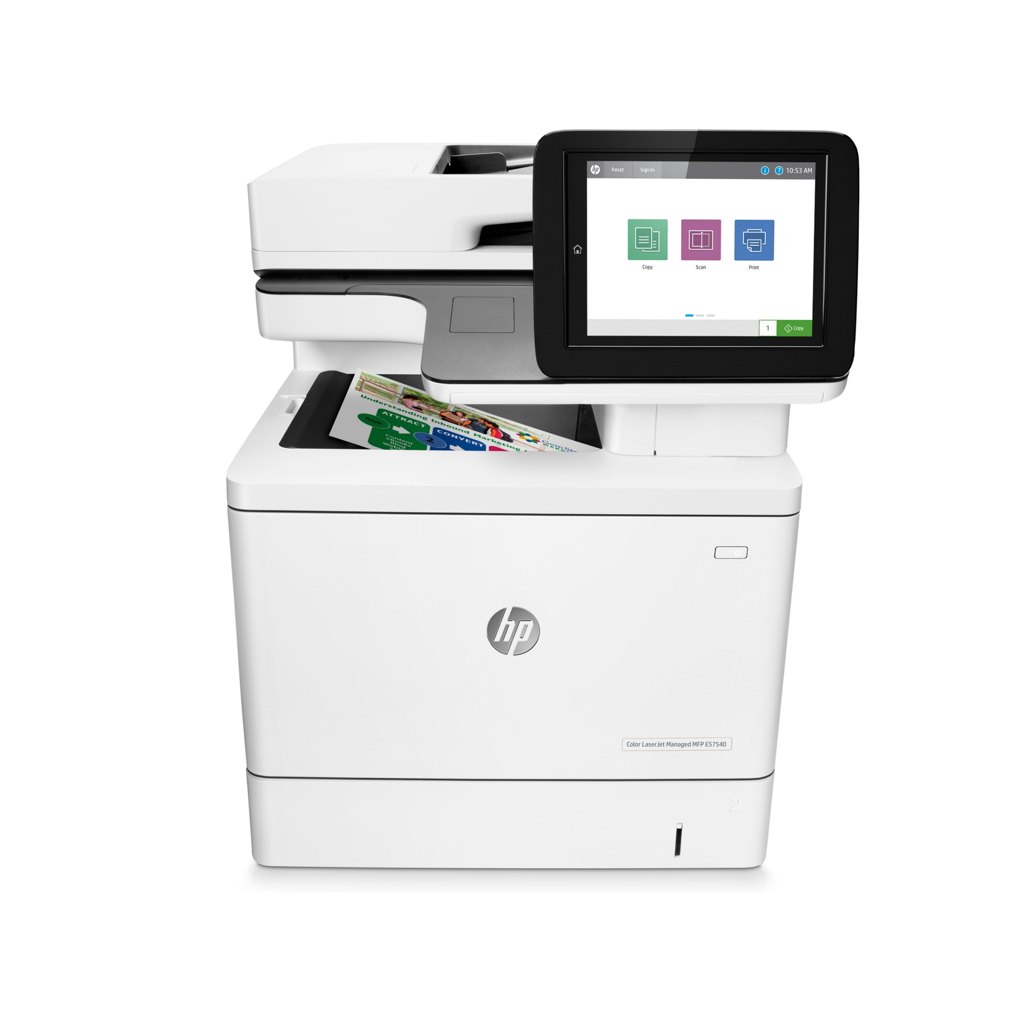 Noleggio Multifunzione HP Color LaserJet Managed MFP E57540dn - Lyreco print services