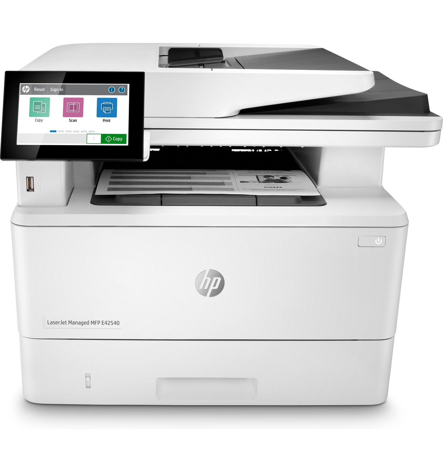 Noleggio Stampante multifunzione Managed HP LaserJet E42540F - Lyreco print services